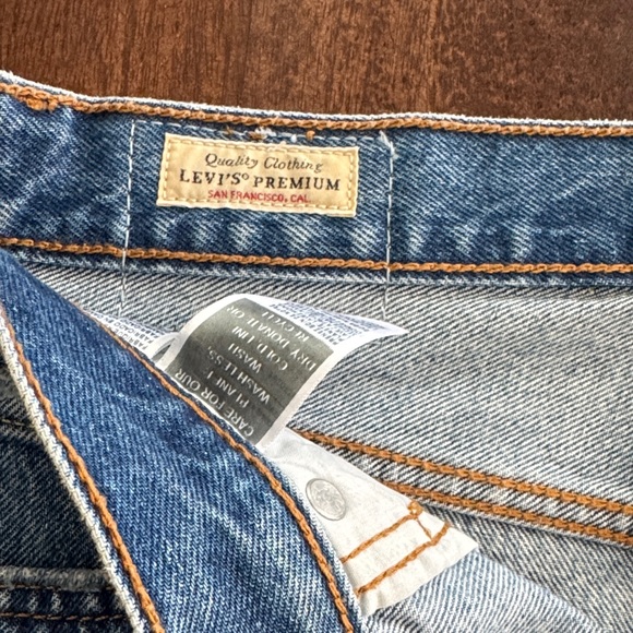 Levi's Blue Distressed Mini Skirt - Picture 3 of 5